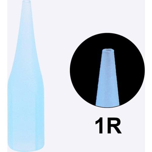 New 100pcs 0.4cmX0.6cm Tattoo Needle Tips 1R 3R 5R 3F 5F 7F for Permanent Makeup Eyebrow Lip Needle Caps Nozzles