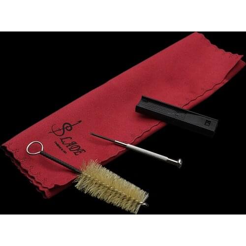 5-in-1 Woodwind Instruments Cleaning Kit for Clarinet Saxophone Mouthpiece Brush Reed Case Mini Screwdriver