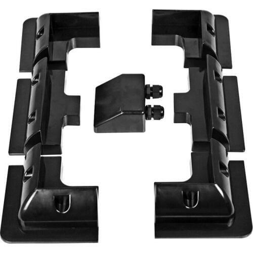 7Pcs/Set Frame Solar Module Corner Mounting ABS Bracket Kit Motorhome Caravan RV Boat Solar Panel Stand Black