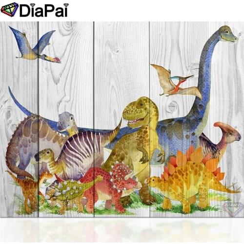 DIAPAI 100% Full Square/Round Drill 5D DIY Diamond Painting "Animal dinosaur" Diamond Embroidery Cross Stitch 3D Decor A19495