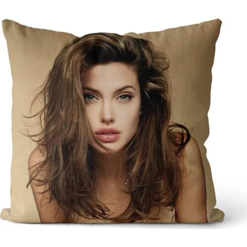 Angela Merkel pillow case pure cotton linen pillow case party home sofa cushion cover 45x45cm 40x40cm