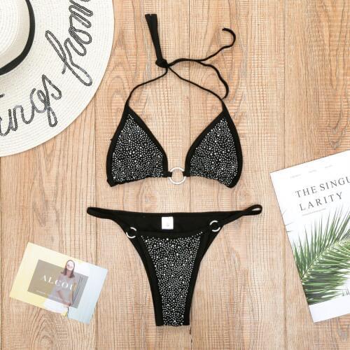 #H30 Hot drill High Waist Bikini Set Sexy Bikinis Women Snake Print Bathing Suit Swimsuit 2020 New Swimwear Summer Beachwear