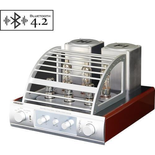 Bluetooth 4.2 HiFi Fever 200W+200W High Power Tube Amplifier Preamplifier 2.0 Channel Class AB Amplifiers For Home Theater DIY