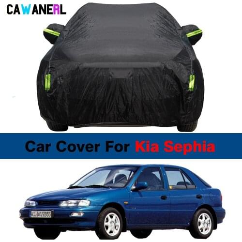 Full Car Cover Waterproof Auto Outdoor Sun Shade Anti-UV Snow Rain Dust Protection Cover For Kia Sephia Spectra Mentor
