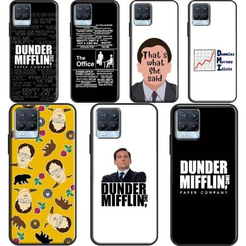 Dunder Mifflin The Office Cover For OPPO Realme 8 6 7 Pro Q3 C3 C11 C15 GT Case For OnePlus 8 Pro 9 Pro 8T Nord 9R