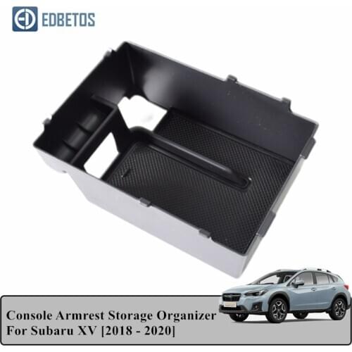 For Subaru XV 2018 2019 2020 Accessories Armrest Storage Box Center Console Container Bin Tray Holder Stowing Tidying
