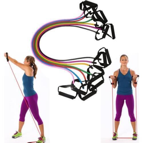 Elastic Yoga Pull Rope Fitness Resistance Bands Exercise Tubes Practical Training Elastic Band Rope Yoga Workout Stretch band