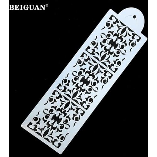 Bakeware Tool 1PC Baking Kitchen Accessories Flower Fondant Cake Decorating Tools Cake Stencil Template Mold Pad