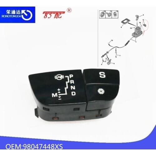 Automatic transmission control button 98047448XS 96617667ZD For Citroen C5 1.6T 2.0 Switch Gear Indicator Circuit block