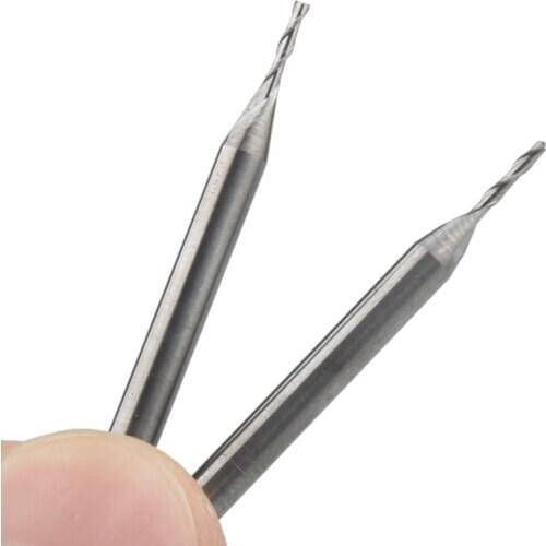 10Pcs 3.175x1.0x4mm Two Flutes End Mill Bits,Cutting Tools,Carbide Tools, Woodworking Tools,CNC Router Bits