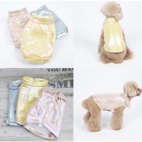 Leather Dog Coat Jacket Winter Dog Clothes Small Dog Outfit Chihuahua Cat Yorkshire Pomeranian Maltese Schnauzer Pet Clothing Xs