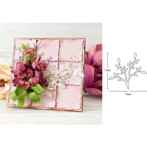 Metal Cutting Dies branch plant die mould template for DIY Scrapbooking Album Decor Embossing Paper Card Crafts Die Cut