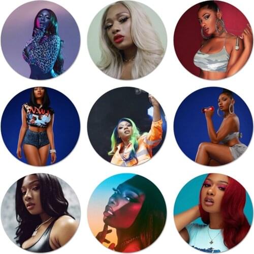 58mm Megan thee stallion Rapper Icons Pins Badge Decoration Brooches Metal Badges For Backpack Decoration
