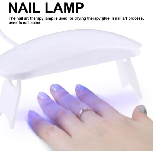 Mini Nail Dryer 6W UV LED Lamp Nail Lamp For Curing All Gels Builder Polish Varnish Manicure Salon Nail Art Tools