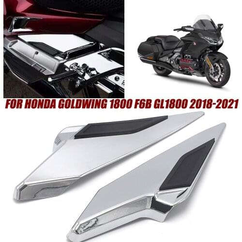 Motorcycle Passenger Side Fairing Covers Decorative Trims For Honda Goldwing 1800 F6B GL1800 2018-2021 2020 Chrome Accessories