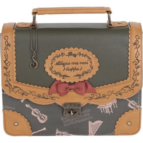 Japanese Style Musical Note Embroidery Backpack Vintage Lolita 3 Ways Shoulder Bag Cute School Bags For Teenagers Girls Backpack