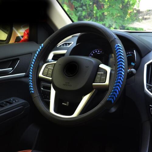 1pc for Dongfeng AX7 Steering wheel cover top layer leather