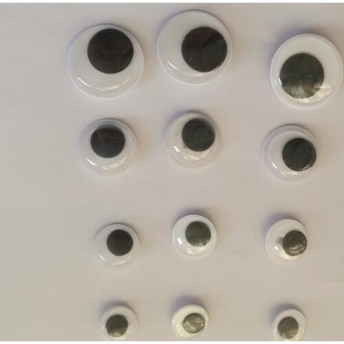 100PC 20MM Black Googly Eyes Sew on DIY Scrapbooking for Teddy Bear Stuffed Toy Doll Parts Black Animal Puppet Dolls DIY Craft