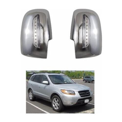 2007-2011for Hyundai Santa Fe Door Side Wing Mirror Chrome Cover Rear View Cap Accessories 2pcs per Set Car Stying