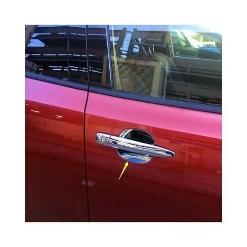 ABS Chrome Exterior Door Handle Bowl Cover Trim 4pcs For Nissan Leaf 2018