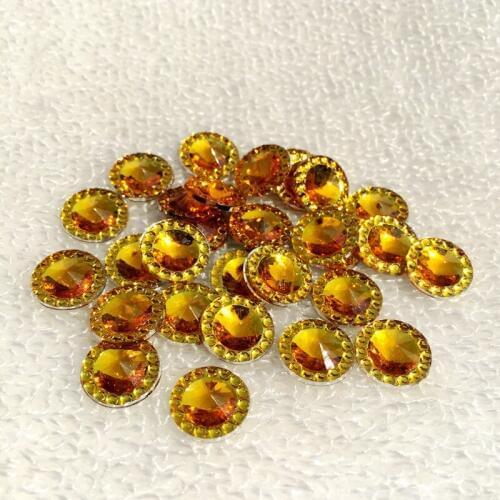 50pcs 12mm Flatback Crystal Rhinestones For Clothing Glitter Nail art Decoration Loose Strass Round Rhinestones -B162