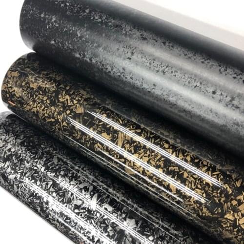 50CM*200/300/800CM Forged Gold silver black Composite Carbon Vinyl Wrap Roll with Air Release Technology Self Adhesive Sticker