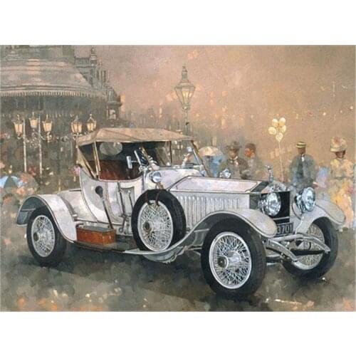 Diamond Embroidery Landscape 5D DIY Diamond Painting Classic Cars Full Square Mosaic Picture of Rhinestone Home Decoration Gift