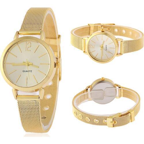 Luxury Women Metal Mesh Watch Simple Classic Wrist Fashion Casual Girls Clock Bracelet Quartz Womens Watches Relogio Masculino