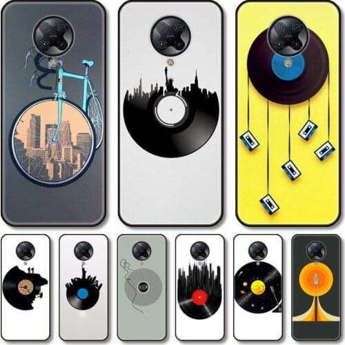 The old disc Phone Case For xiaomi Poco M2 M3 C3 X3 F2 F3 Lite NFC Pro Anime Black Cover Silicone Back Pretty tpu