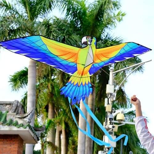 3D Rainbow Color Parrot Kite With 100m Kite Line And Kid Flying Handle And Classical Game Adult Toys Plastic Sport Outdoor Z6N7