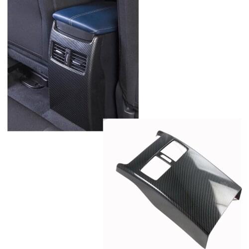 For Mazda CX-30 CX30 2020 2021 Carbon fiber Car Rear Seat Air Conditioning Vent Cover Trim Car Accessories