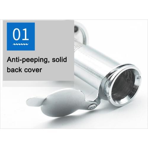 Stainless Steel Door Viewer with Cover One Way 180-220 Degree Peep Hole for Home Office PR Sale