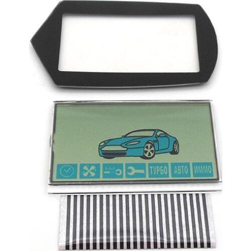 A91 LCD display flexible cable + LCD keychain Glass for Starline A91 remote controller display with Zebra Stripes free shipping