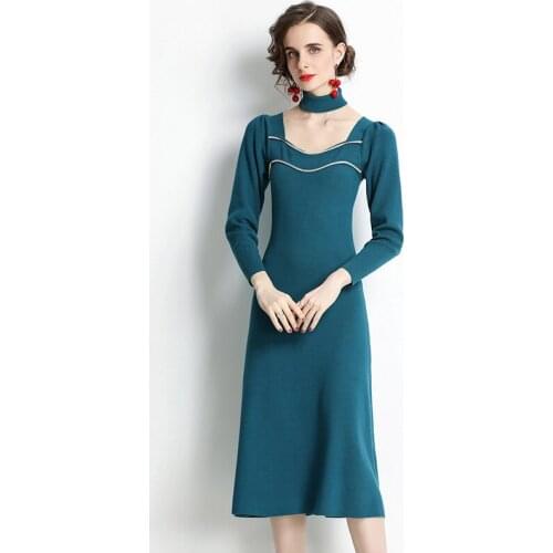 HIKAEOM Fashionable Knitted Dresses