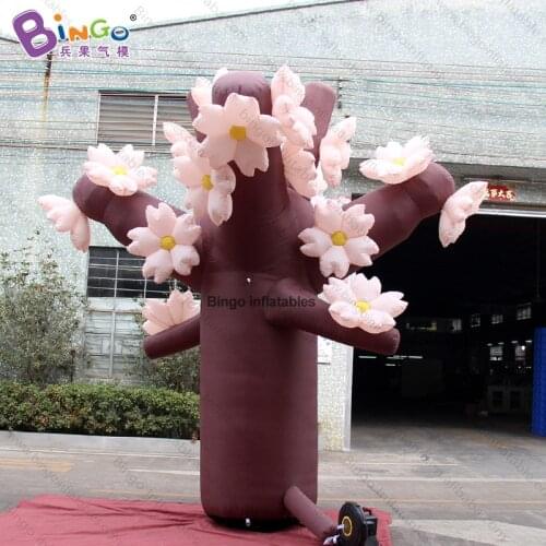 Personalized 13 feet high big inflatable peach tree / 4 meters tall peach blossom tree inflatables for decoration toys