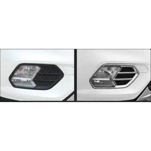 For Ford Escape / Kuga 2017 2018 Front Fog Light Cover Chrome Lamp Cover 1 Pair