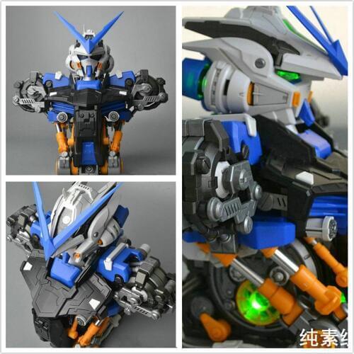 MK MotorKing model 1/35 MBF-P03 ASTRAY Blue Frame Gundam Bust Head with led