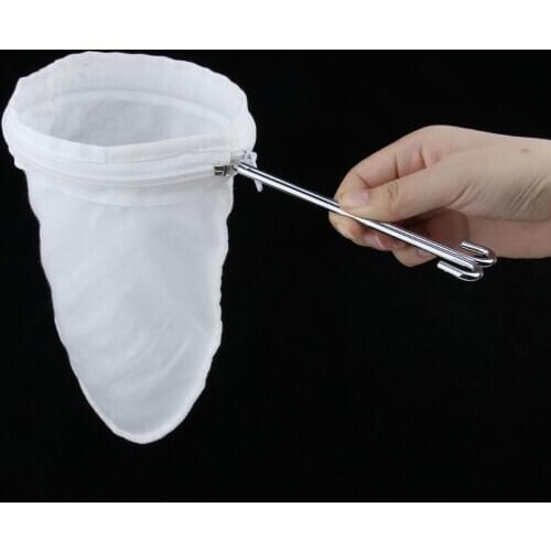 Reusable Tea Coffee Juices Filter Cheese Mesh Cloth Nut Milk Strainer Bag 5x 10inch with Zipper