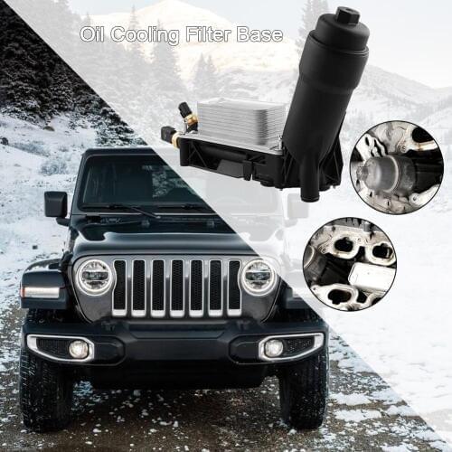 Car Modification Oil Cooling Filter Base 3.6L V6 Engine 5184294AE Engine Oil Cooler Housing Filter