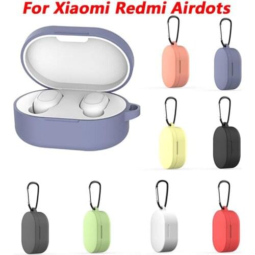 Soft Silicon Protective Case For Xiaomi Airdots 3 Bluetooth Earphone Cases Headphone Cover Shell with Keychain For Airdots Mi
