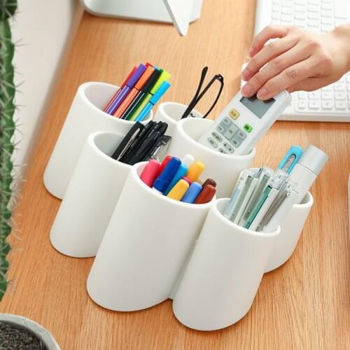 Inclined Pen Holder Ins Creative Cute Fashion Student Multifunctional Large-capacity Desktop Girl Storage Box and Hanging Wall