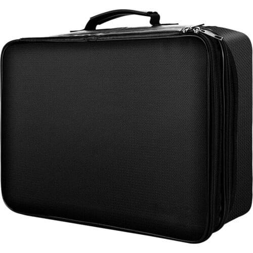 PPYY-Fireproof 3-Layer File Storage Box with Waterproof Zipper Portable Fireproof Safety Box for Important Documents