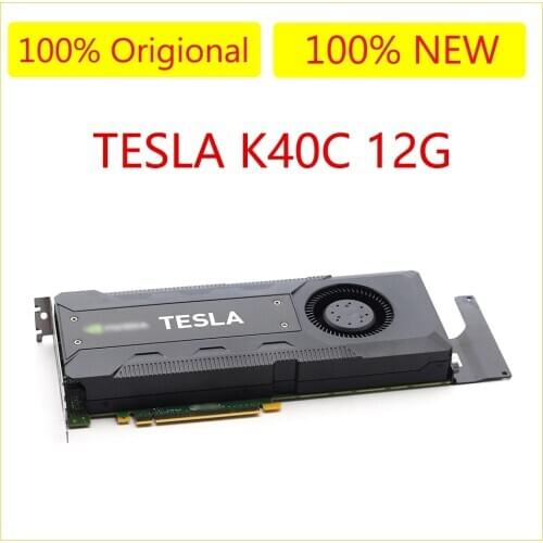 Original Graphics Card Computer Video Cards TESLA K40C 12G For Graphics Computing GPU Accelerated Deep Learning Graphics Card