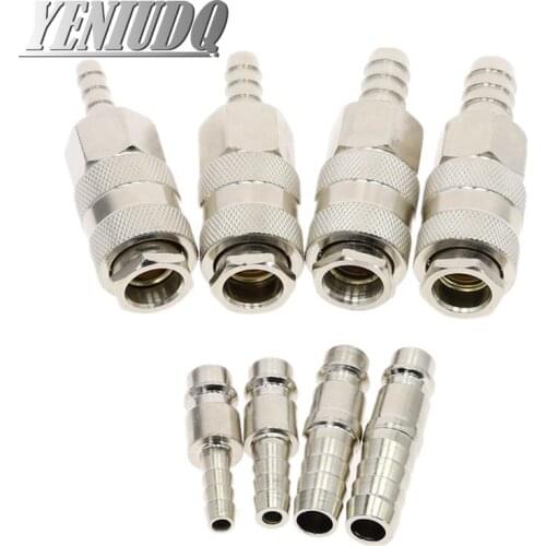 Pneumatic Fitting European Standard EU Euro Type Air Line Quick Coupling Connector Coupler Adapter For Air Compressor Hose Barb