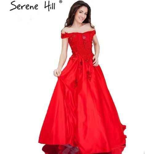 Sleeveless Big Red Sexy A-Line Evening Dresses Beading Sequined Satin Evening Party Robe De Soiree 2020 Real Picture