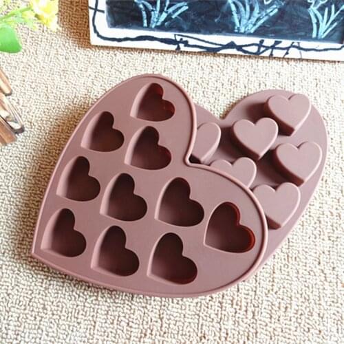 Of silicone cake mold heart DIY baking ice tray mold colour random