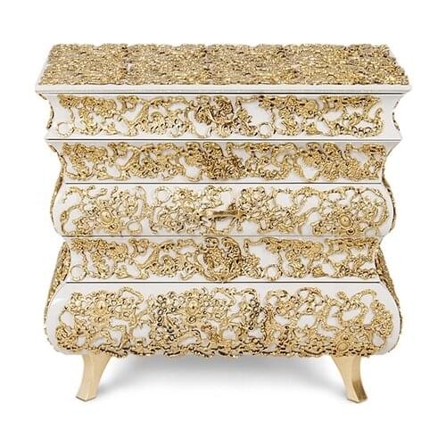 Directly solid wood bed side table simple design modern nightstand