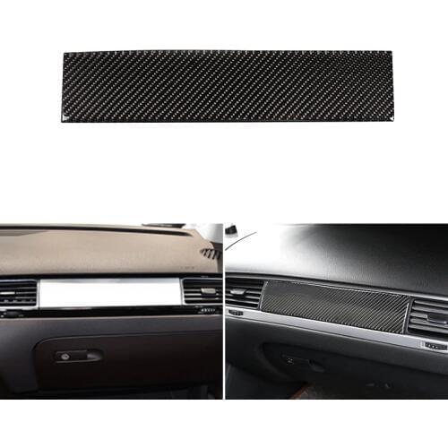 Real Carbon Fiber Car Styling Center Control Passenger Side Dashboard Panel Cover Trim For VW Touareg 2011 - 2016 2017 2018
