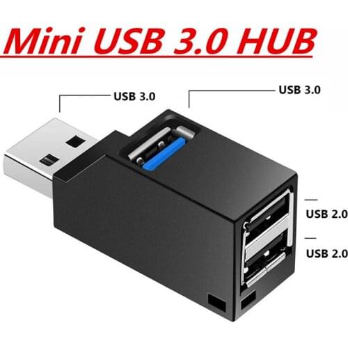USB 3.0 HUB Adapter Extender Mini Splitter Box 3 Ports for PC Laptop Macbook Mobile Phone High Speed U Disk Reader for Xiaomi