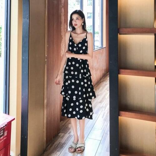 2019 womens beach dress summer vintage ladies three quarter floral print A-line mini dress